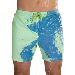 quick dry swim shorts green blue wet