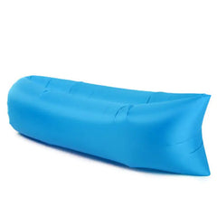 blow up outdoor lounger blue