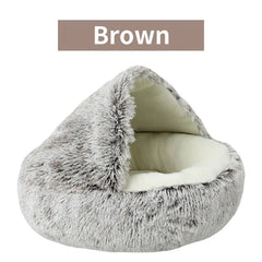 Cat Bed Brown Side View