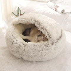 Cat Cave Bed Grey