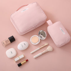 makeup travel bag pink