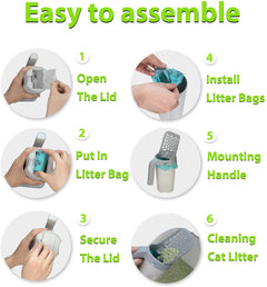 cat litter box scoop assemble