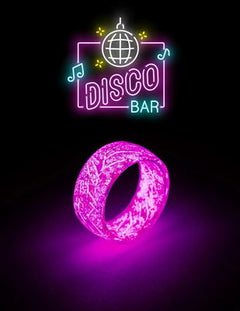 Glow in the dark ring pink