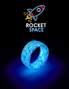 Glow in the Dark rings rocket space