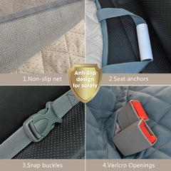 large dog car seat cover front