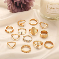 gold plated ring set