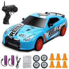 remote control speed car light blue