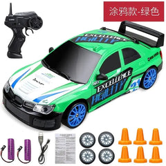 remote control speed car green white