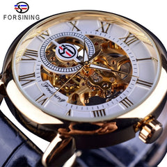 Hand winding wrist watch silver gold