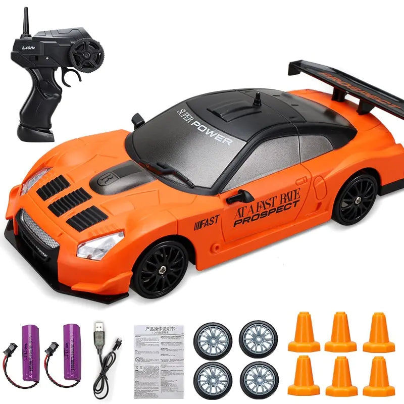 remote control speed car orange