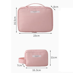 makeup travel bag size