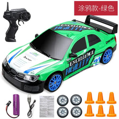 remote car high speed light green