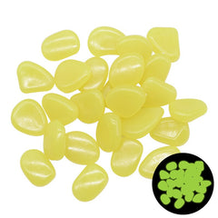 glow in the dark pebbles yellow 25 pieces