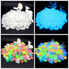 glow in the dark pebbles front image