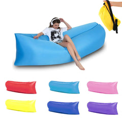 blow up outdoor lounger different colours