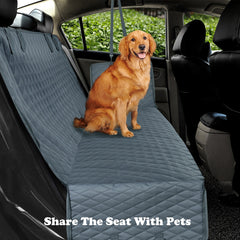 large dog car seat cover grey