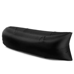 blow up outdoor lounger black