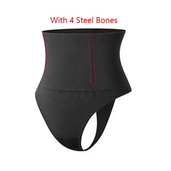 shaper for belly fat black with bones