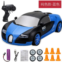 remote car high speed blue black