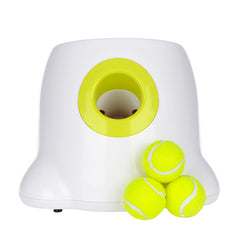 auto dog ball launcher white