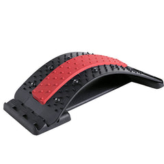 lumbar lift lower back stretcher & massager black red